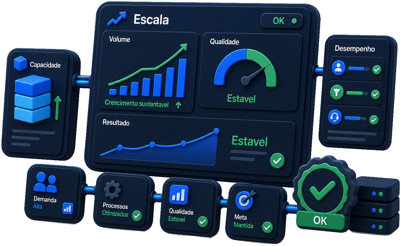 Escala sem derrubar o resultado