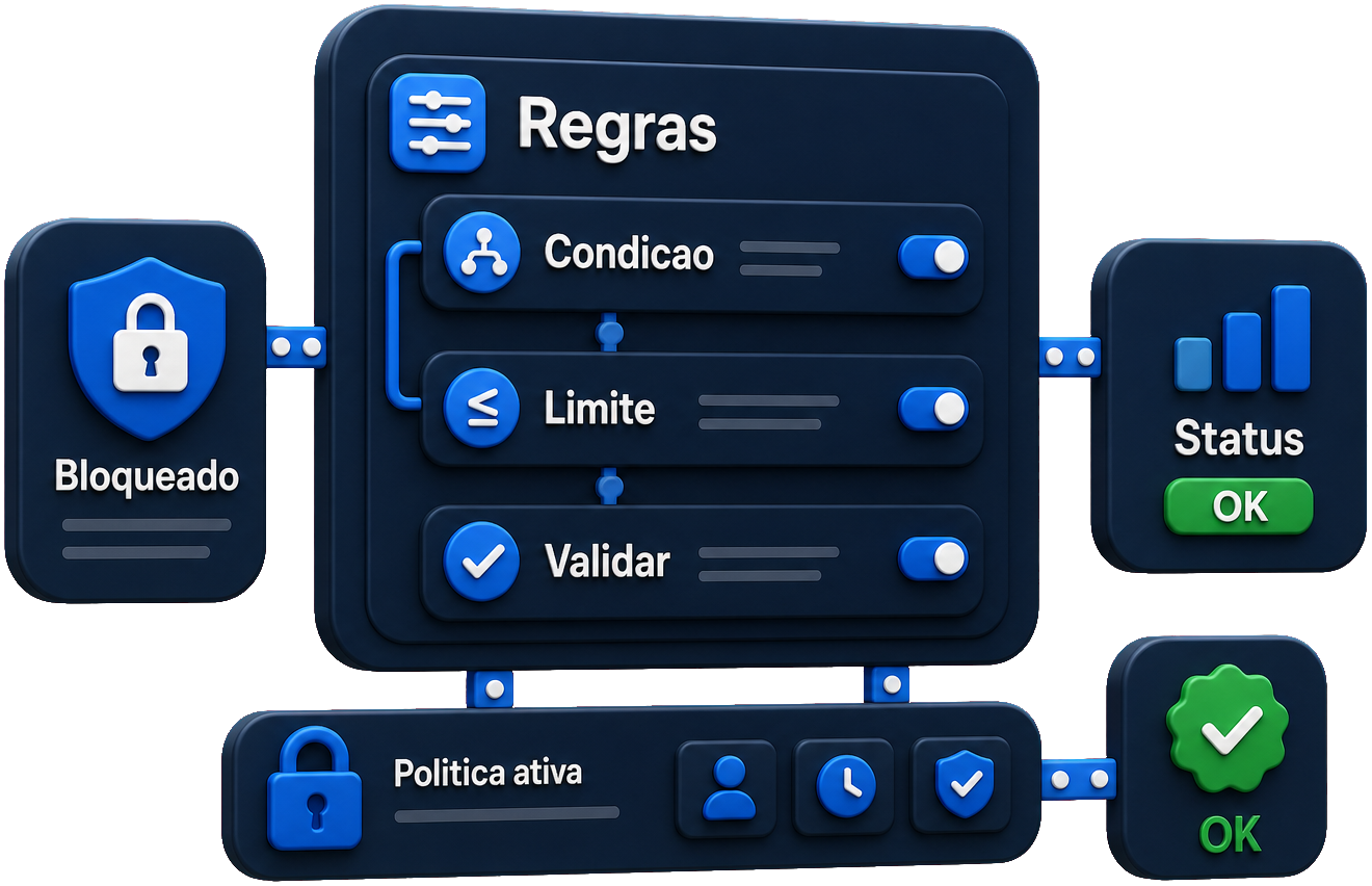Presa às suas regras