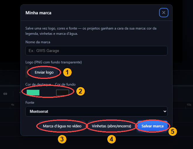 Logo, cores e vinhetas reunidos no Kit de Marca