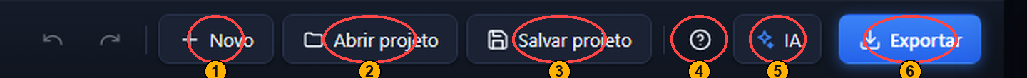 Projeto, histórico e salvamento sempre à vista