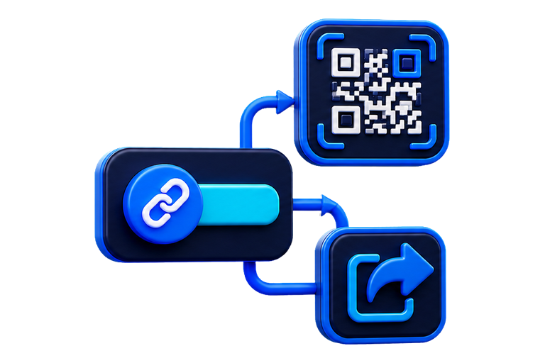Copie, compartilhe ou gere o QR